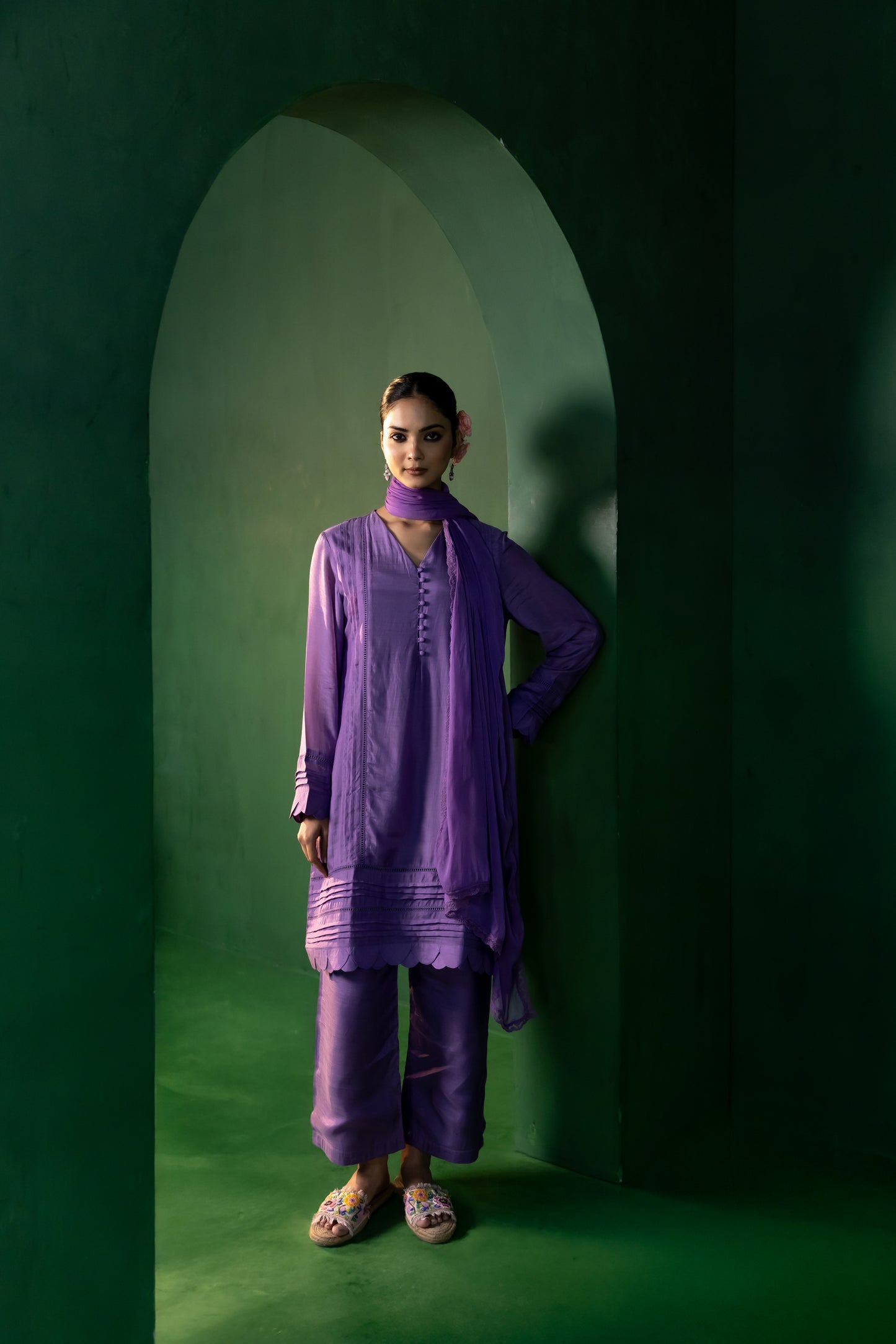 Chaand Kurta Set with Dupatta